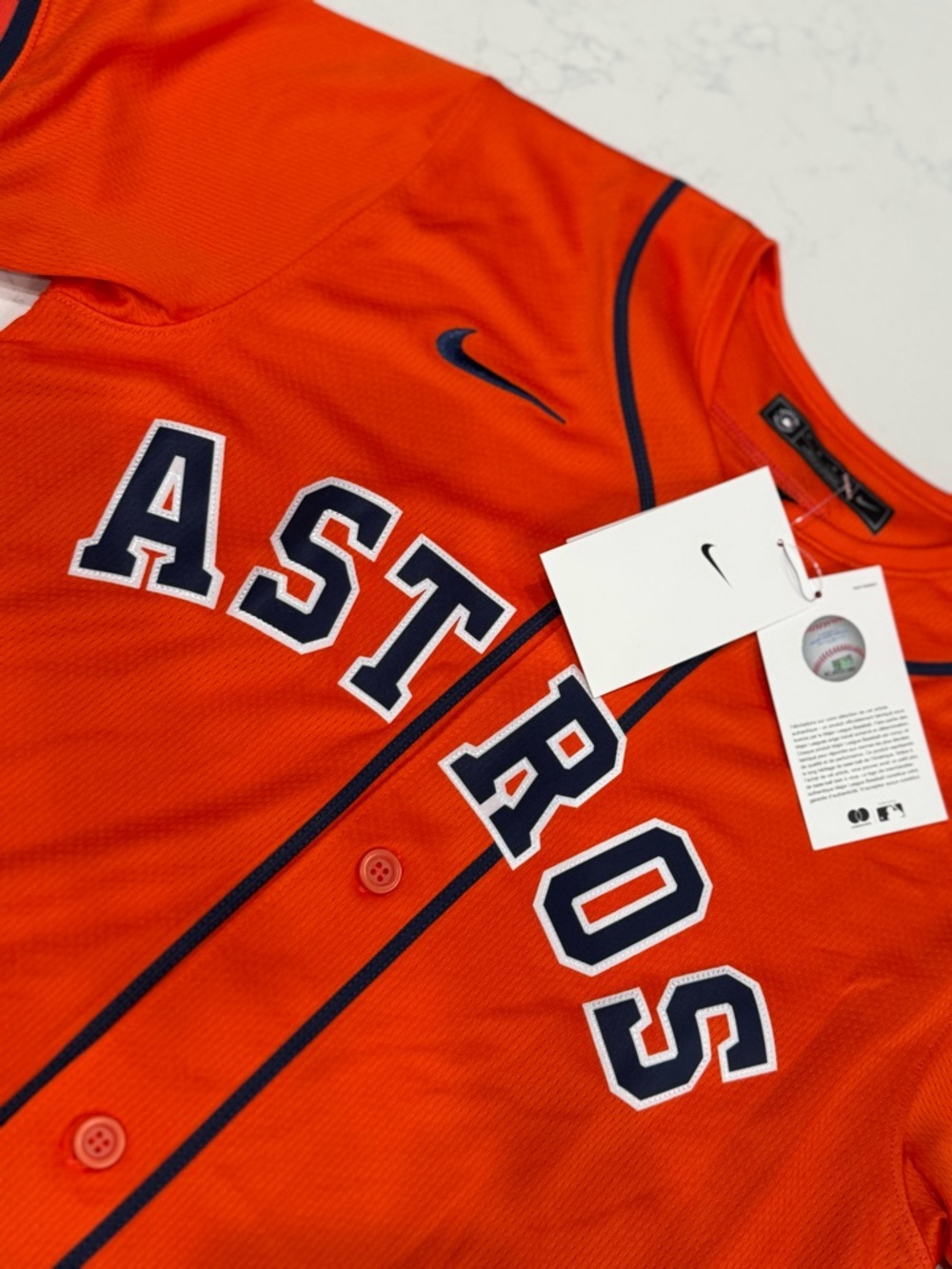 Nike Kids Houston Astros Orange Baseball Jersey - Youth Team Tee